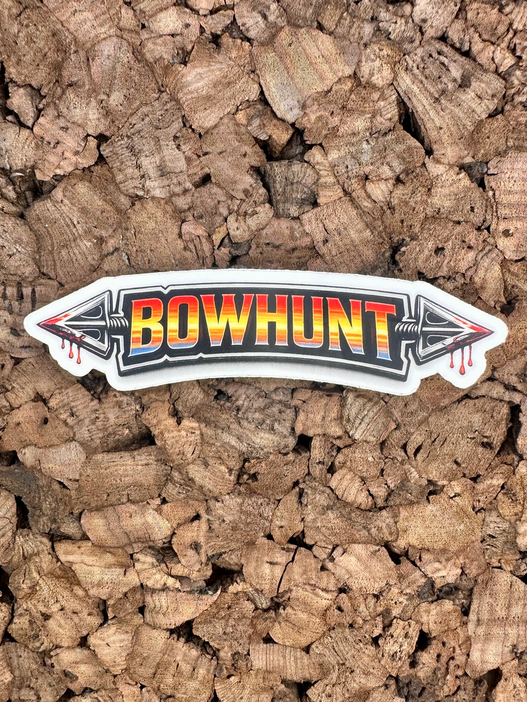 BowHunt Waterproof/Vinyl Decal 4" BowHunt Banner Sticker