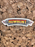 Bowhunt Arrow Banner Sticker – 4" Premium Vinyl Decal