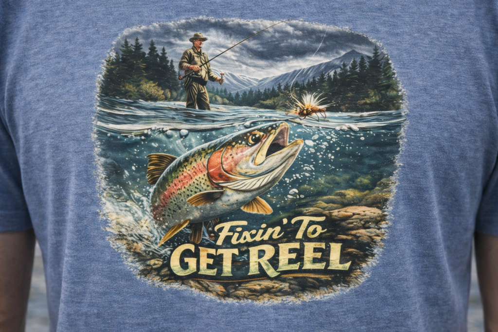 Fixin’ To Get Reel – Premium Fishing Tee