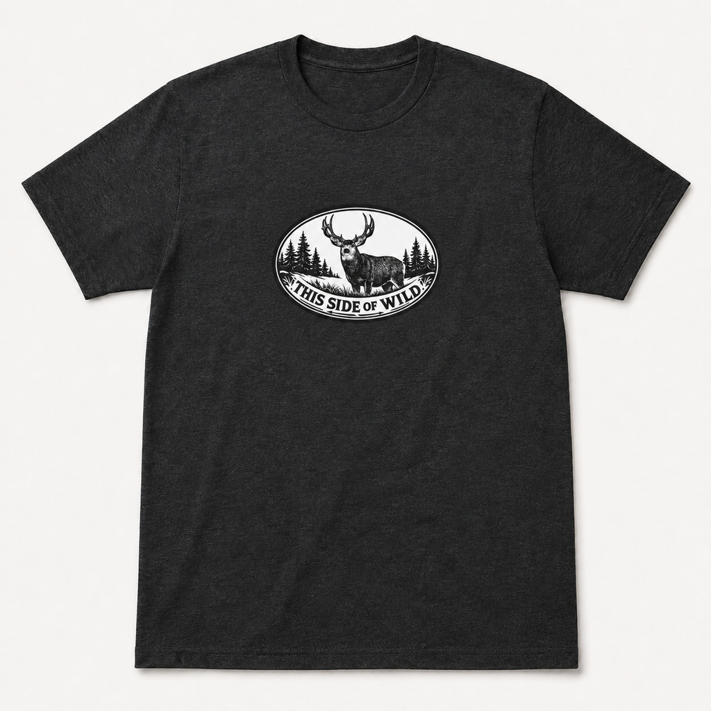 Mule Deer Hunting T-Shirt "This Side of Wild" Mule Deer Tee