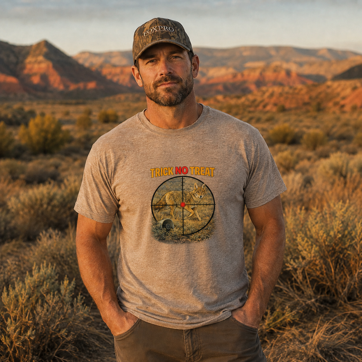 Coyote Hunting T-Shirt "Trick no Treat" Coyote Hunting Tee