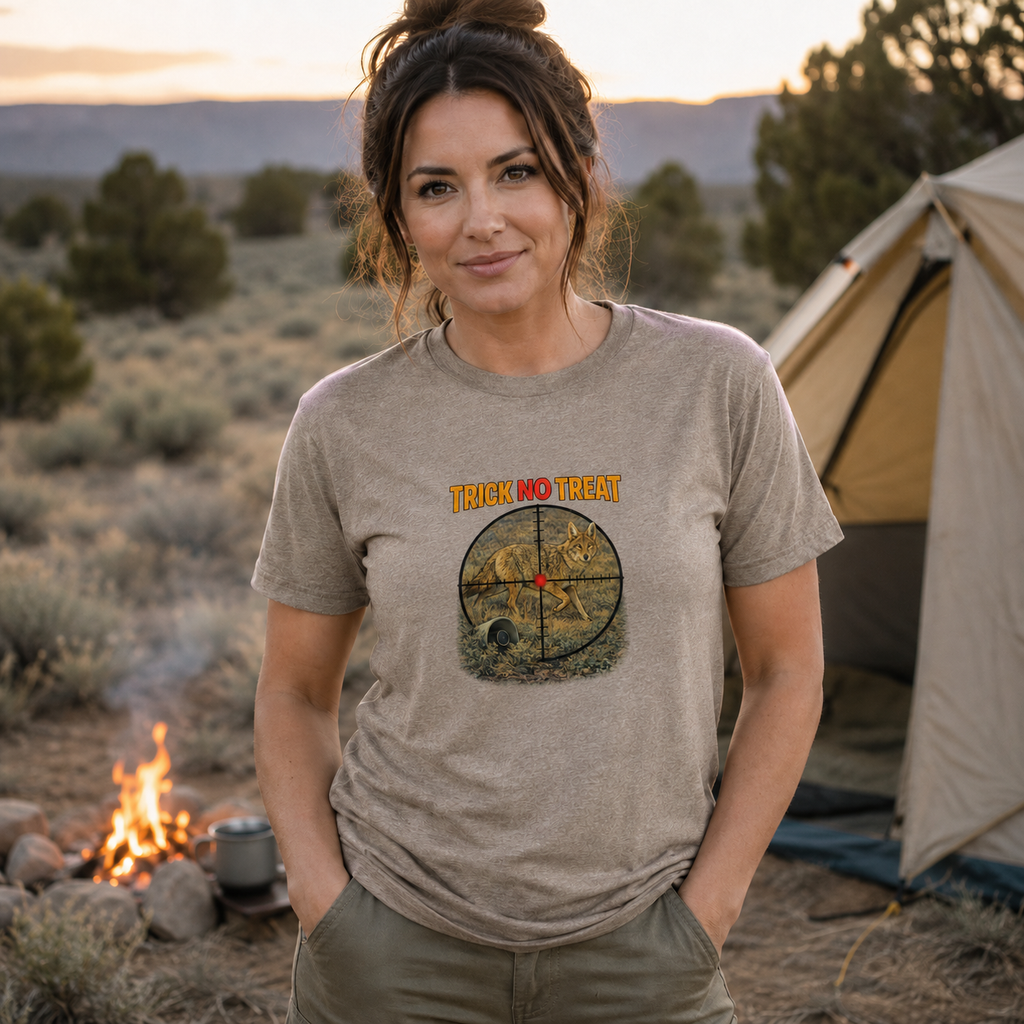 Coyote Hunting T-Shirt "Trick no Treat" Coyote Hunting Tee
