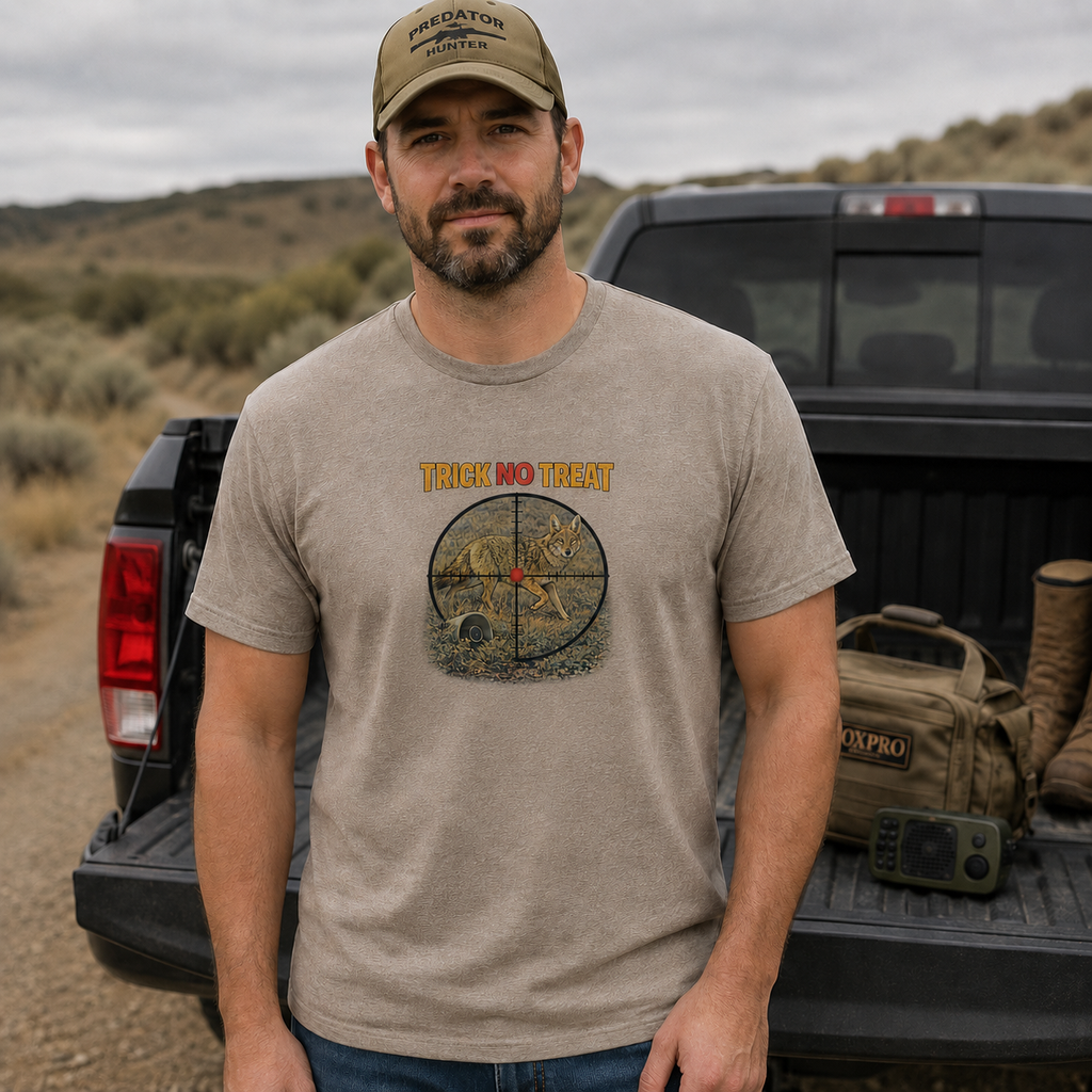 Coyote Hunting T-Shirt "Trick no Treat" Coyote Hunting Tee