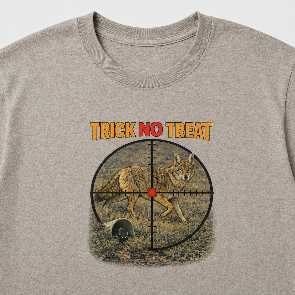 Coyote Hunting T-Shirt "Trick no Treat" Coyote Hunting Tee