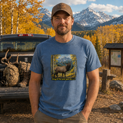 Bugling Bull Elk T-Shirt "Song of the Year" Tee