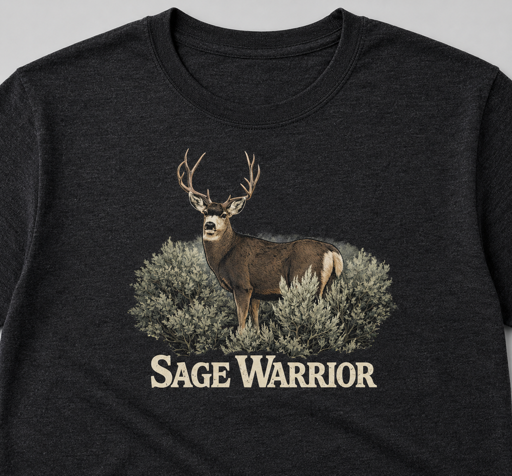 Mule Deer T-Shirt "Sage Warrior" Tee