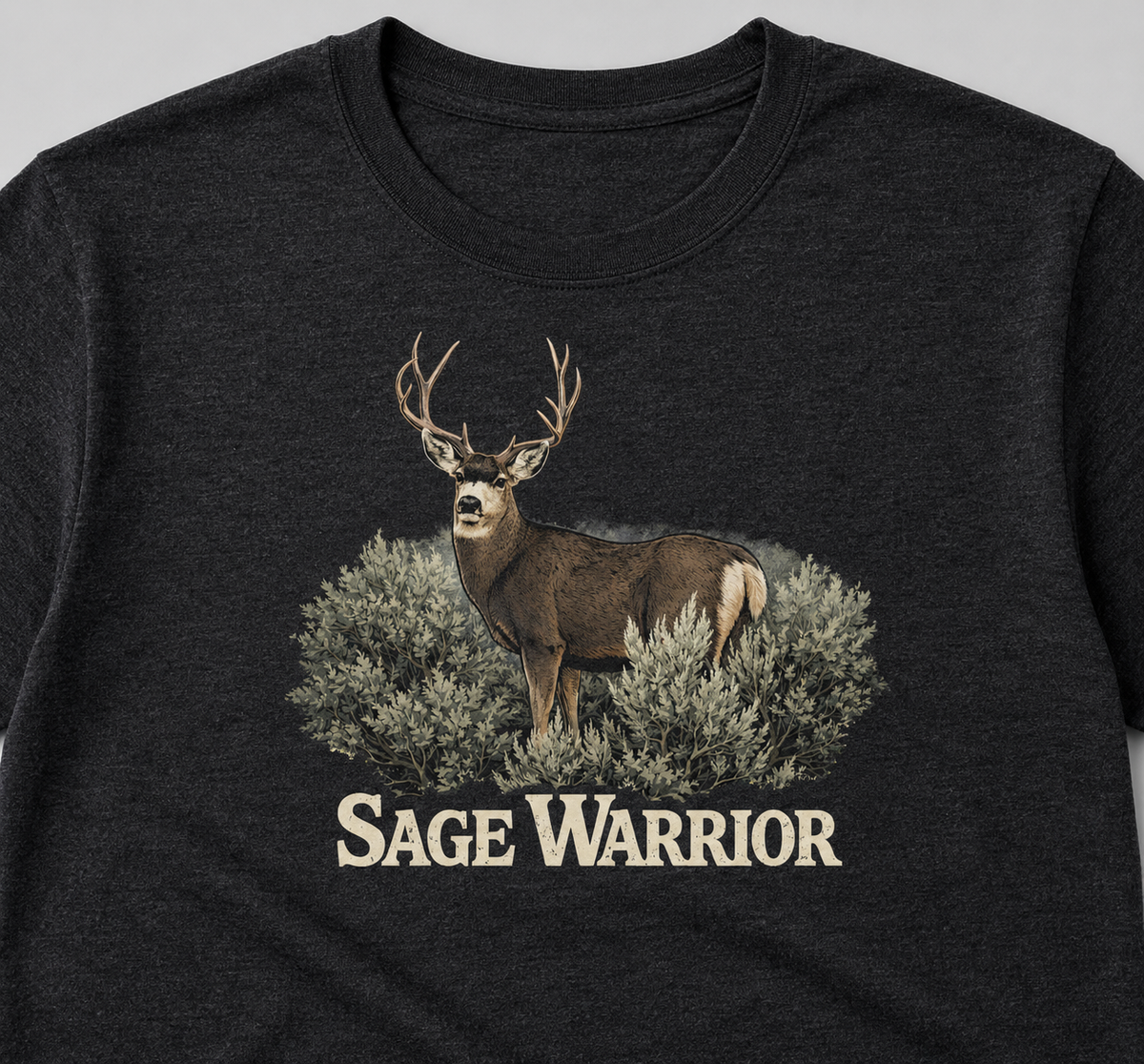 Mule Deer T-Shirt "Sage Warrior" Tee