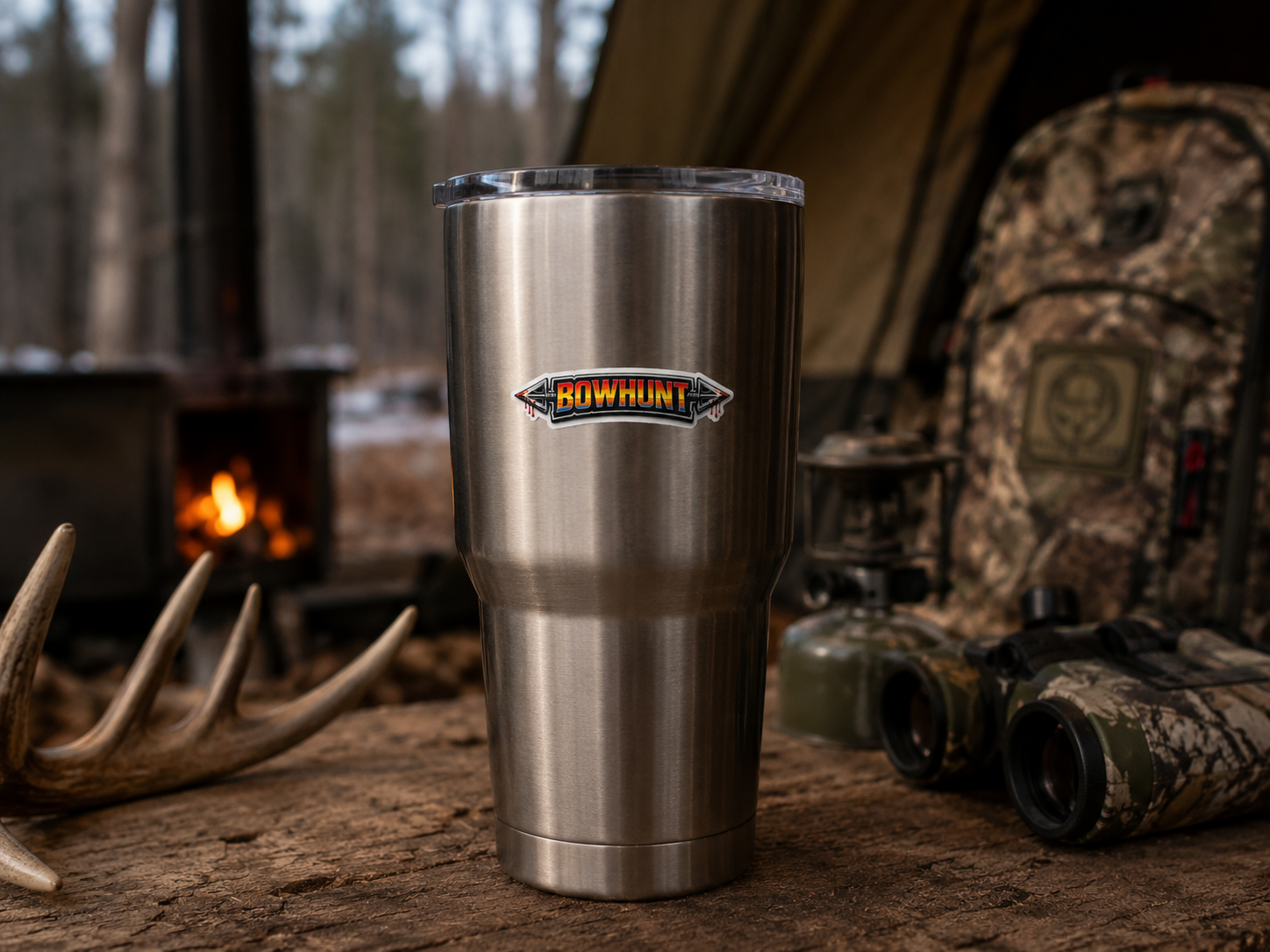 BowHunt Waterproof/Vinyl Decal 4" BowHunt Banner Sticker