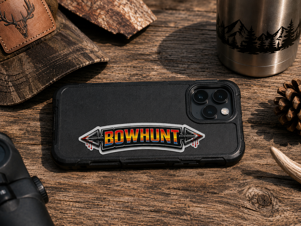 BowHunt Waterproof/Vinyl Decal 4" BowHunt Banner Sticker