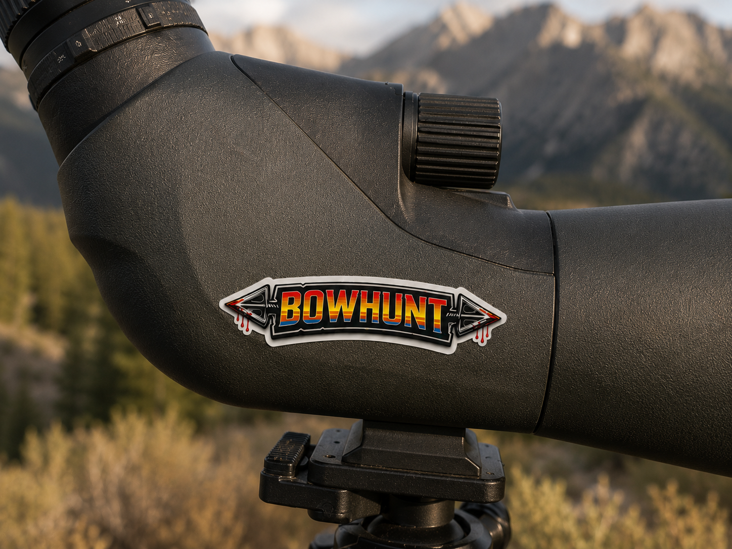 BowHunt Waterproof/Vinyl Decal 4" BowHunt Banner Sticker