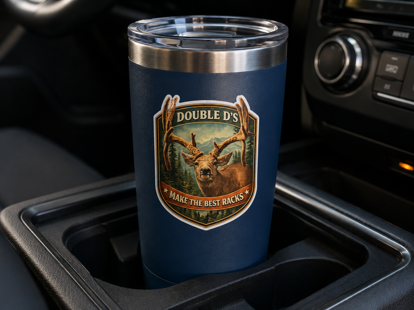 Mule Deer Waterproof/Vinyl Decal 4" Double D's Make the best Racks Deer Sticker
