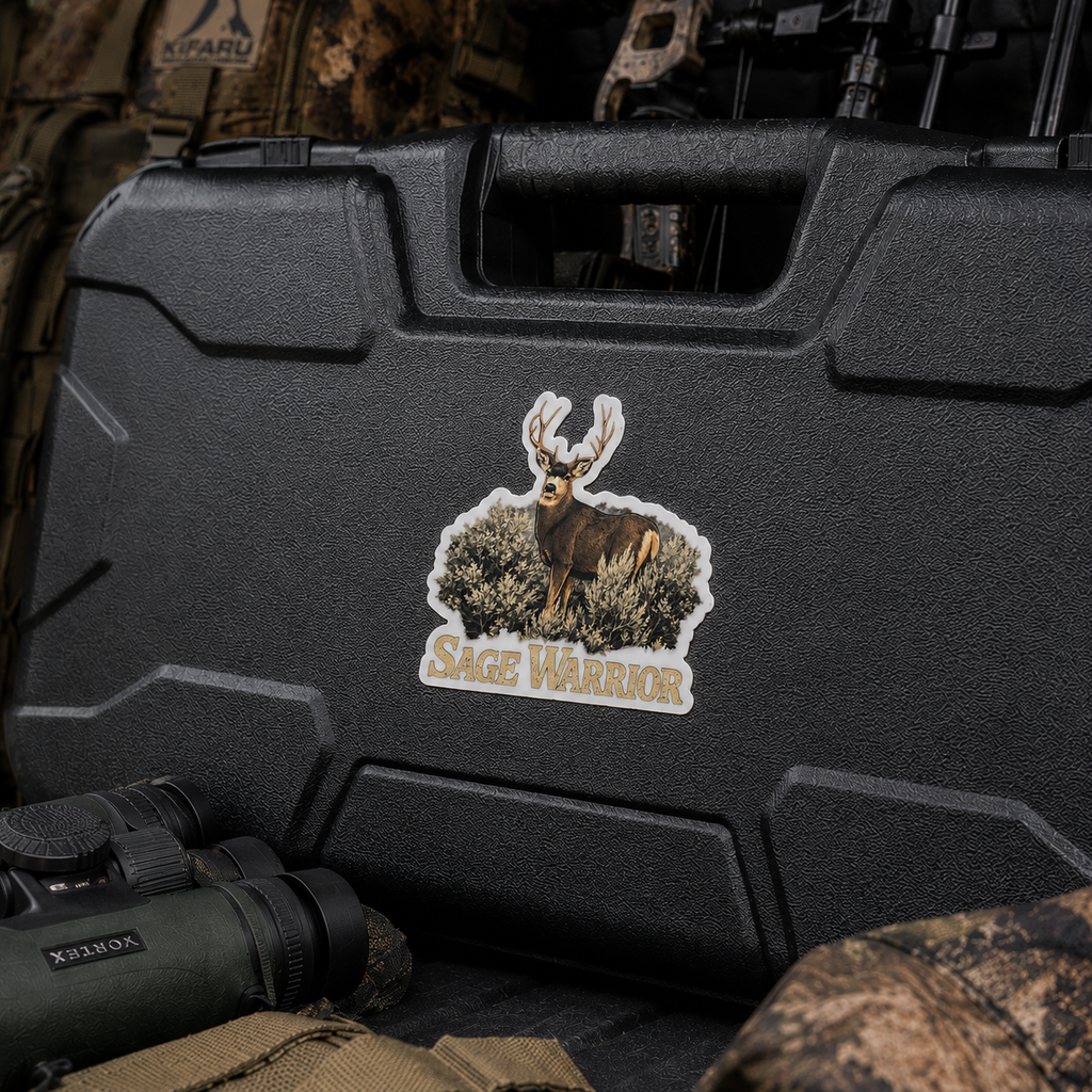 Mule Deer Waterproof/Vinyl Decal 4" Sage Warrior Mule Deer Sticker