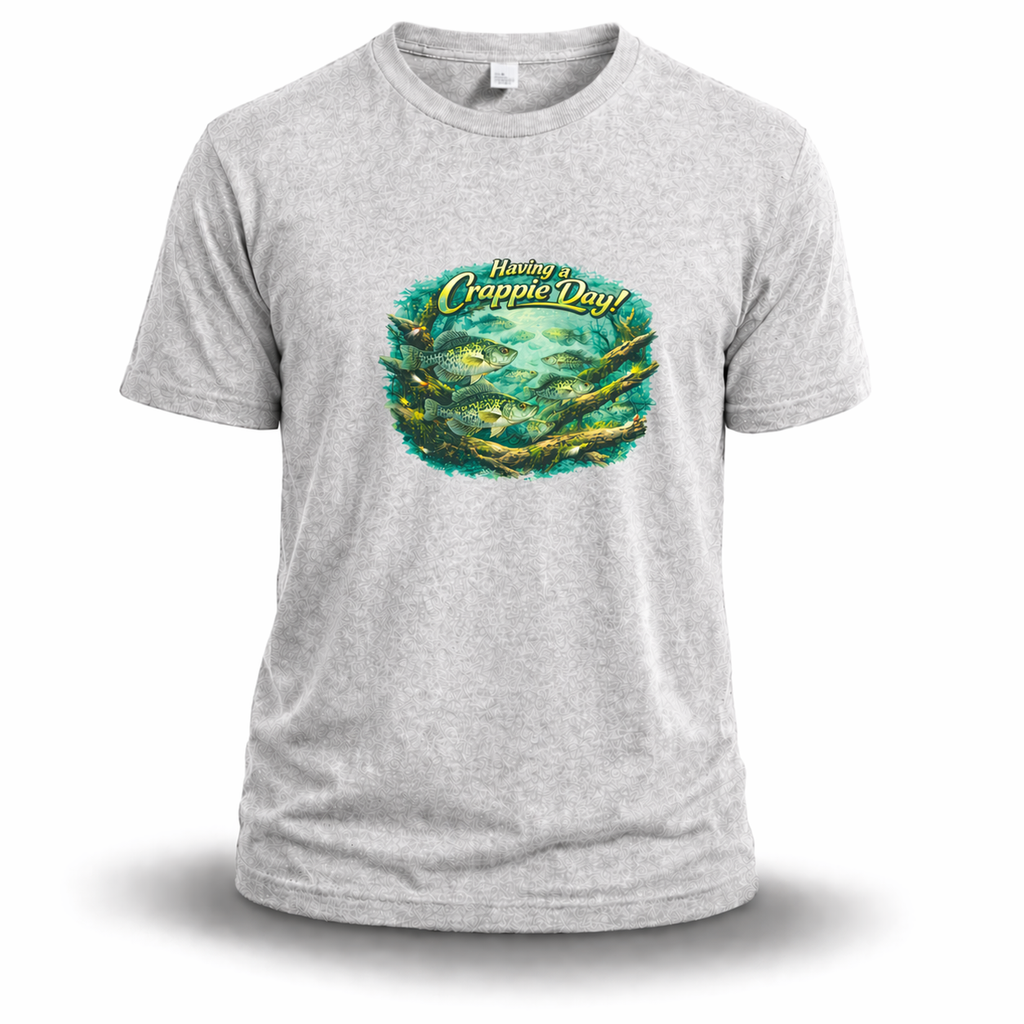 Crappie Fishing T-Shirt – “Having a Crappie Day!”
