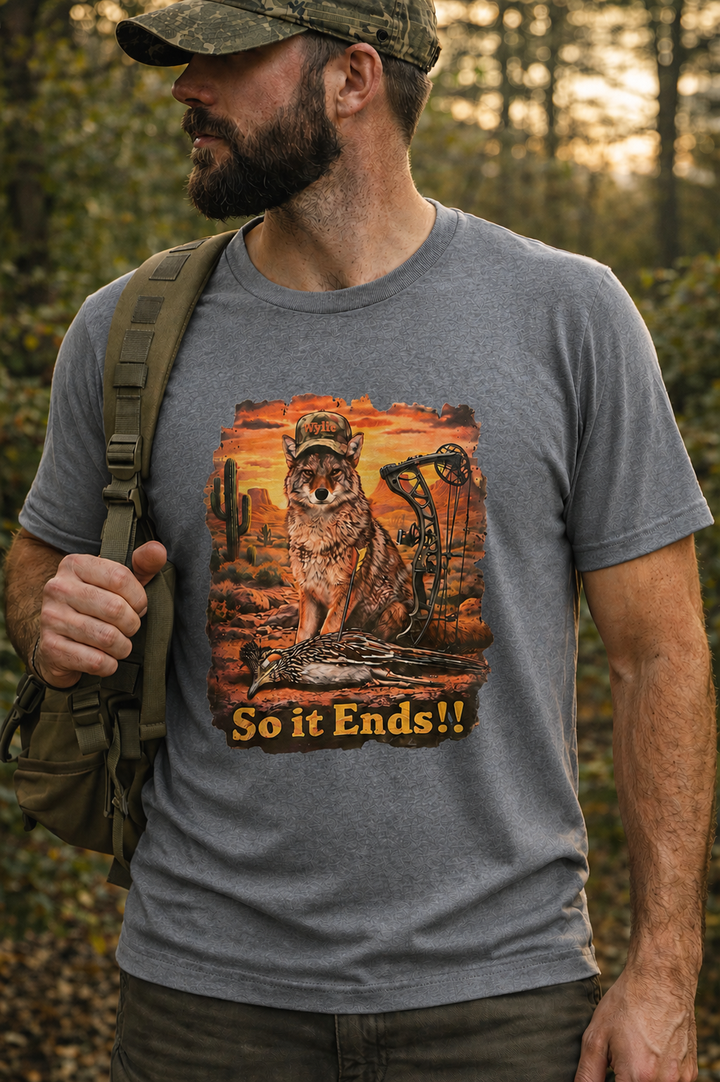 Funny Coyote Hunting Shirt – “So It Ends” Tee