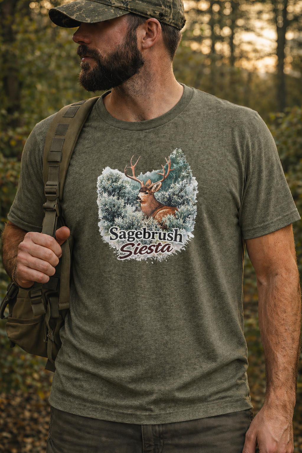 Mule Deer Hunting Shirt – Sagebrush Siesta Tee