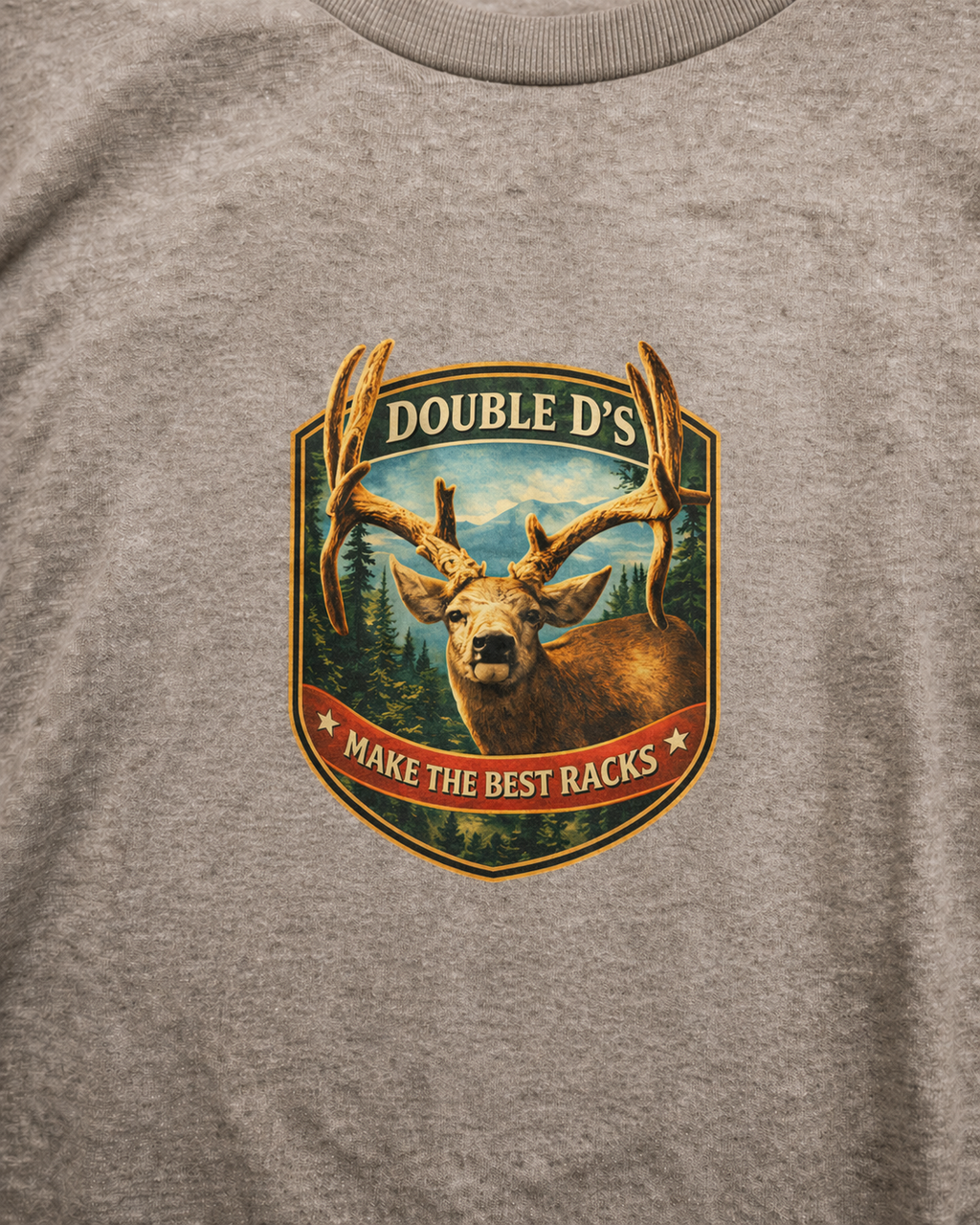Mule Deer Hunting T-Shirt – “Double D’s Make the Best Racks”