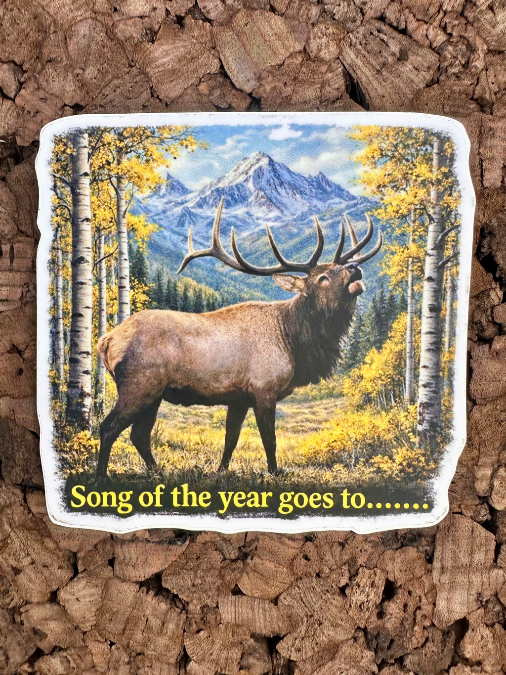 Bull Elk Waterproof/Vinyl Decal 4" Song of the year goes to...Elk Sticker