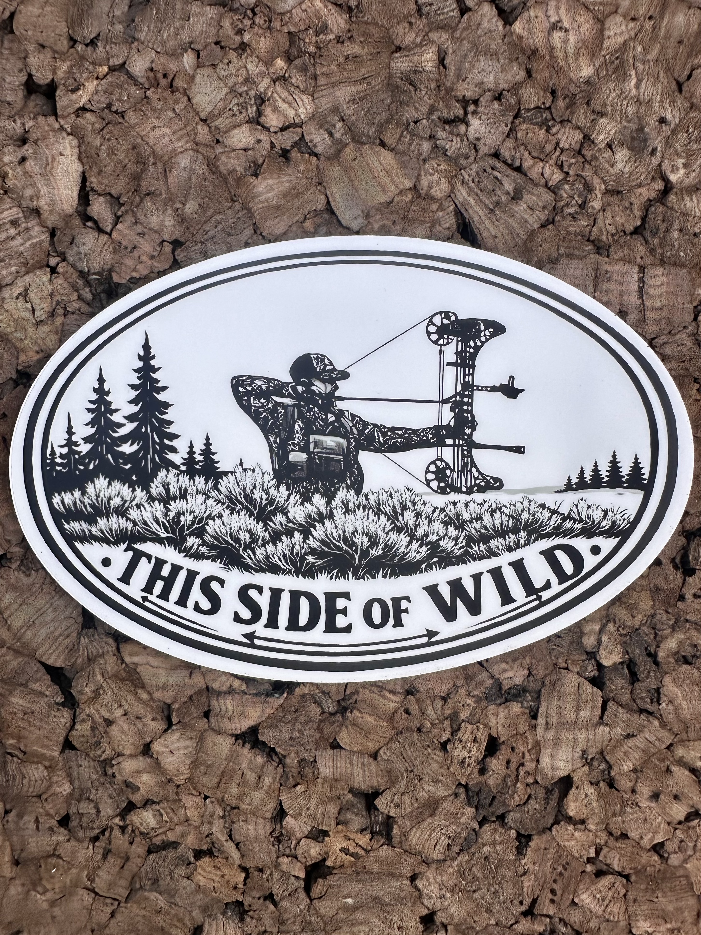 This Side of Wild Bowhunter Decal – 6" Premium Vinyl Decal