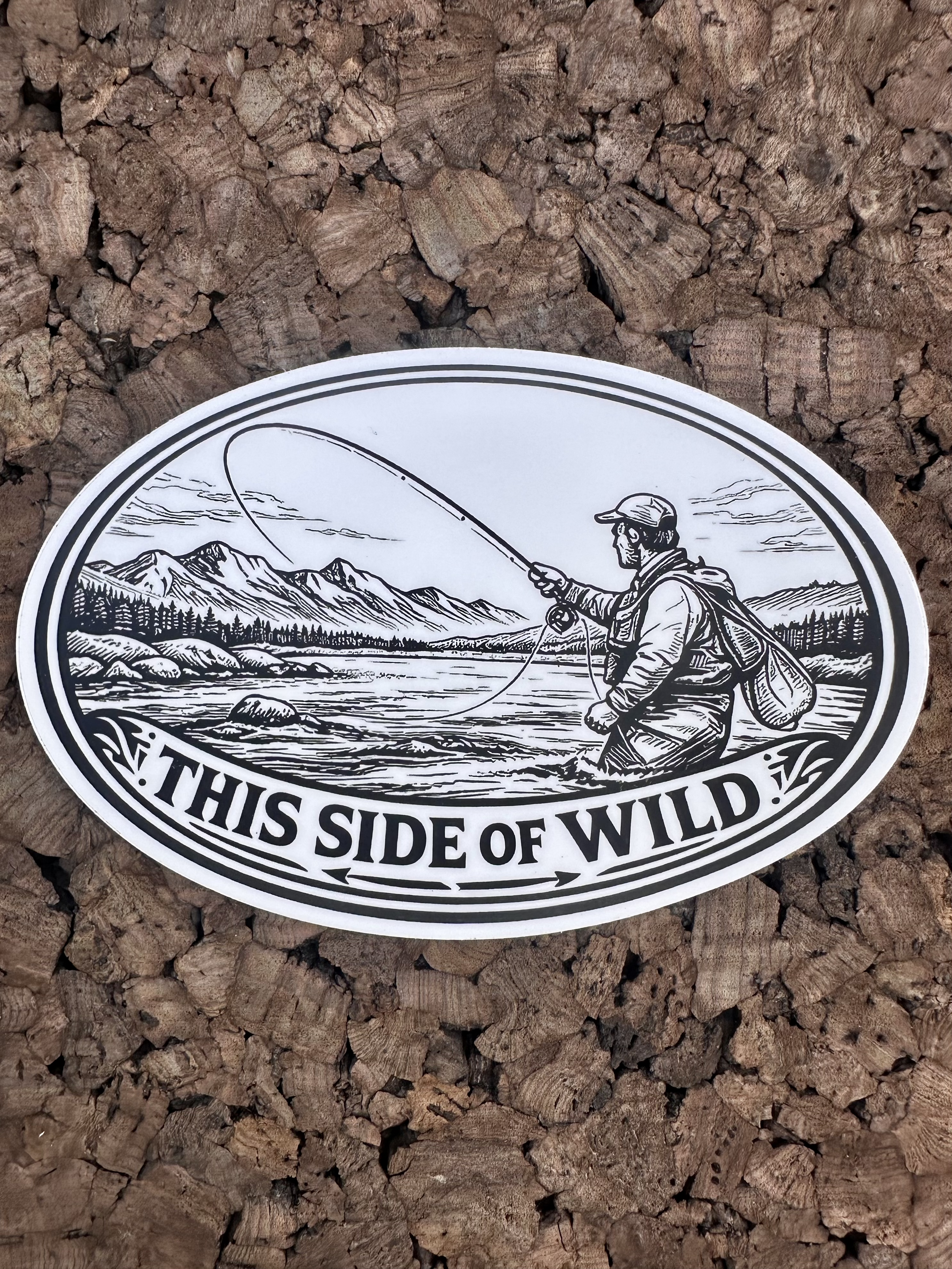 This Side of Wild Fly Fishing Decal – 6" Premium Vinyl Decal